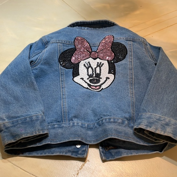 Disney Childs Jean Jacket size 4 like new - Picture 4 of 5